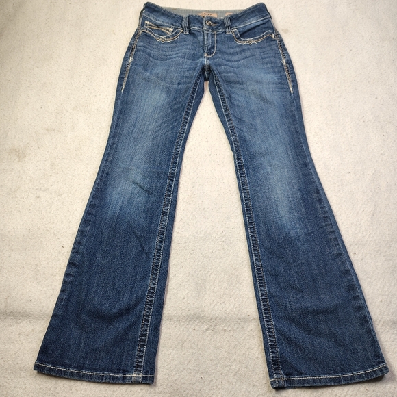 Ariat Denim - Ariat Jeans Womens Size 29R Festival Blue Mid Stretch Entwined Bootcut 10025286